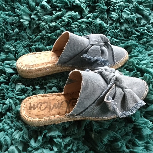 Sam Edelman Shoes - Sam Edelman Denim Lynda Espadrille Mules